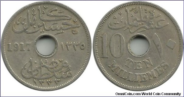 Egypt 10 Milliemes 1335-1917H