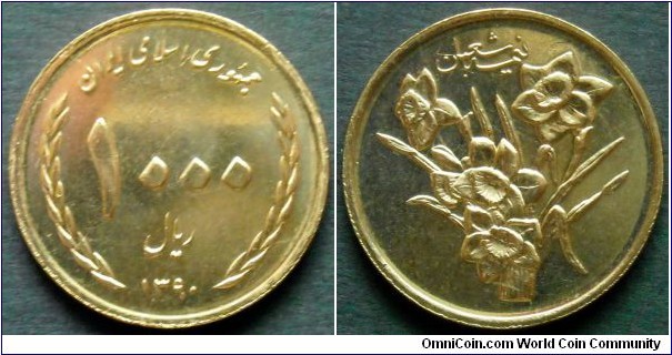 Iran 1000 rials.
2011 (SH 1390)