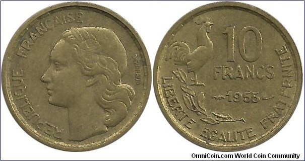 France 10 Francs 1955