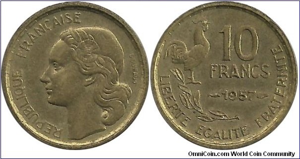 France 10 Francs 1957