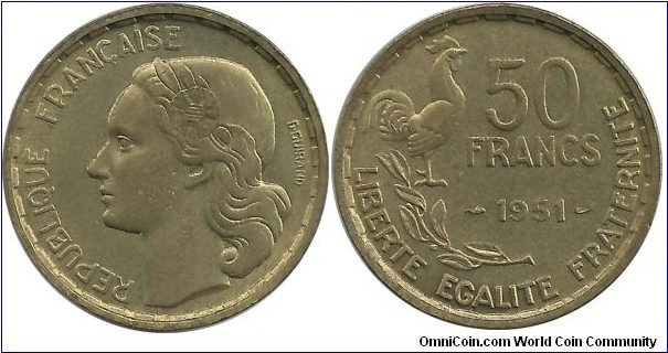 France 50 Francs 1951
