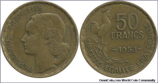France 50 Francs 1953