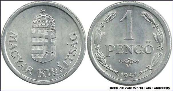Hungary-Kingdom 1 Pengö 1941