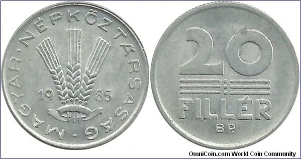 PRHungary 20 Filler 1985