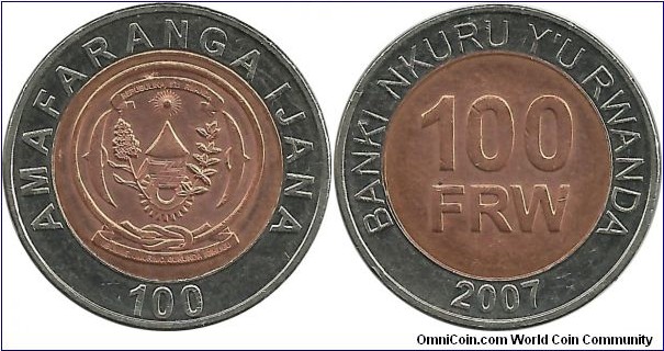 Rwanda 100 Francs 2007