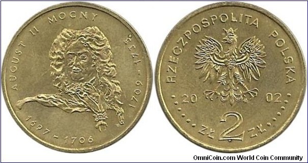Poland 2 Zlote 2002-August II Mocny