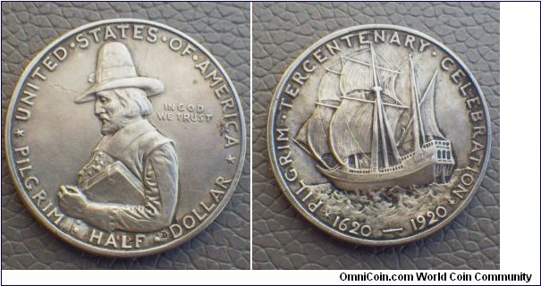 Half Dollar, Pilgrim Tercentenary Celebration