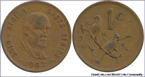 SouthAfrica 1 Cent 1982