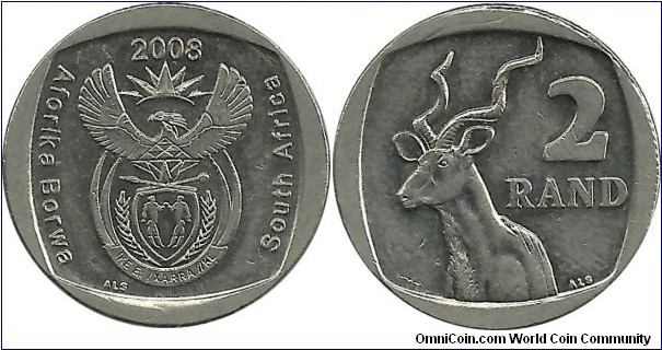 SouthAfrica 2 Rand 2008
