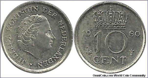 Nederland 10 Cent 1980