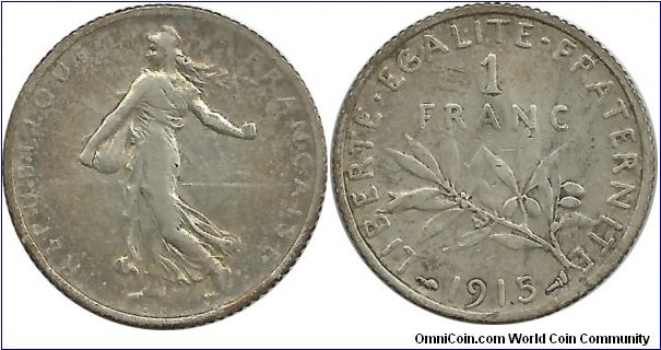 France 1 Franc 1915