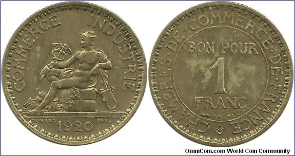 France 1 Franc 1920