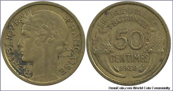 France 50 Centimes 1939