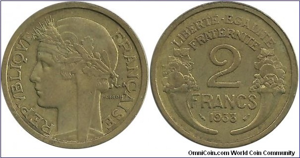 France 2 Francs 1938