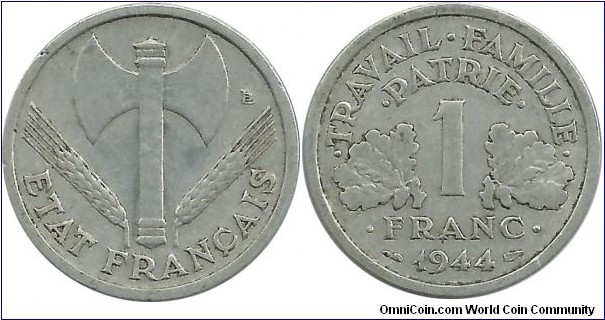 France 1 Franc 1944-EF