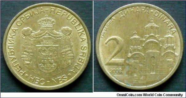 Serbia 2 dinara.
2008