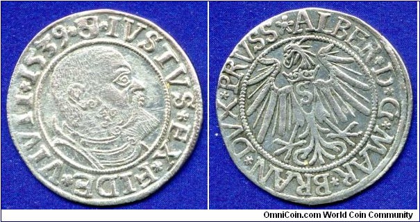 Groschen.
Brandenburg-Prussia.
Albert (1525-1568).


Ag.