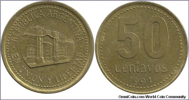 Argentina 50 Centavos 1994