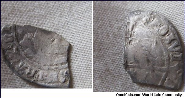 fragment of a Henry VIII Facing bust groat.