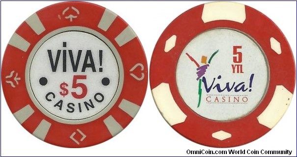 Cyprus-Viva Casino $5-YTL5