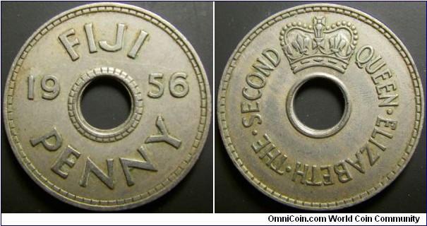 Fiji 1956 1 penny. 