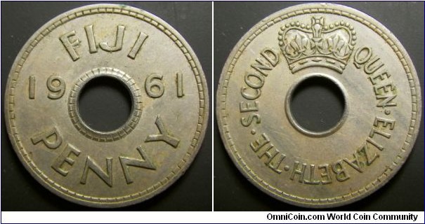 Fiji 1961 1 penny. 