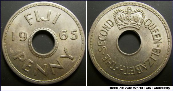 Fiji 1965 1 penny. 