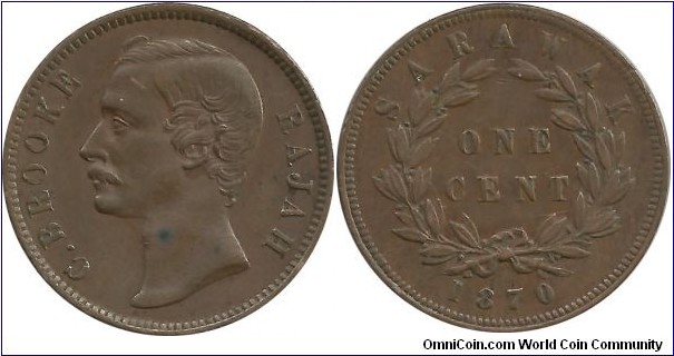 Sarawak 1 Cent 1870
