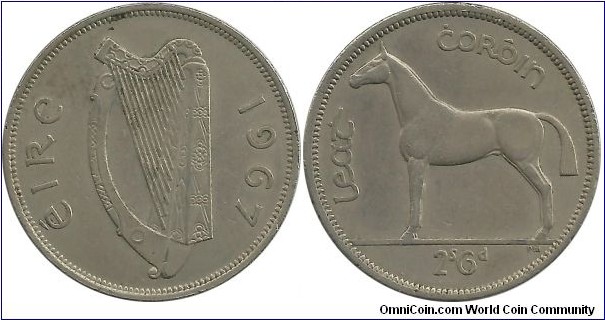 Ireland ½ Crown 1967