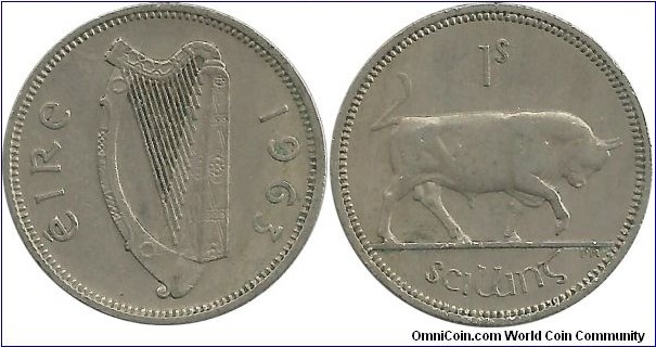 Ireland 1 Shilling 1963
