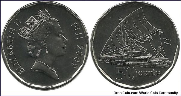 Fiji 50 Cents 2009 - reduced