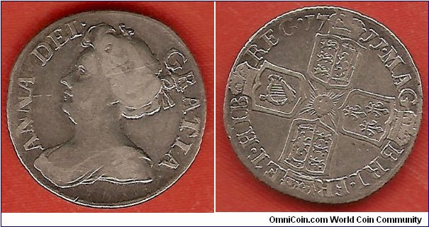 6 Pence 1711
Queen Anne Stuart