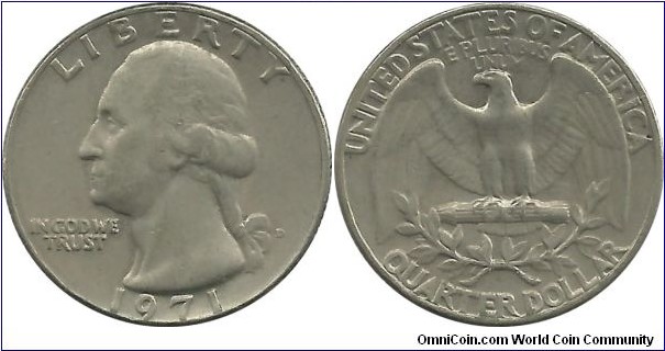 USA ¼ Dollar 1971D