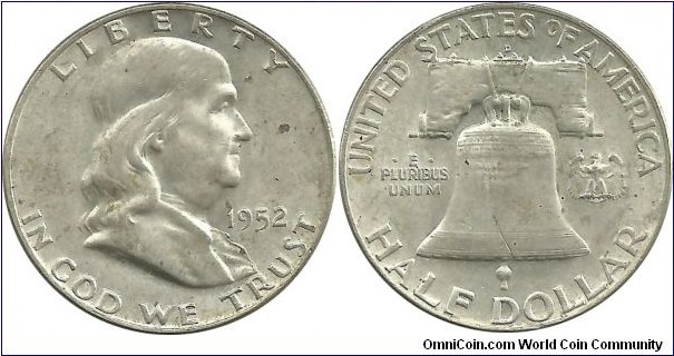 USA ½ Dollar 1952D