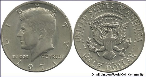 USA ½ Dollar 1971