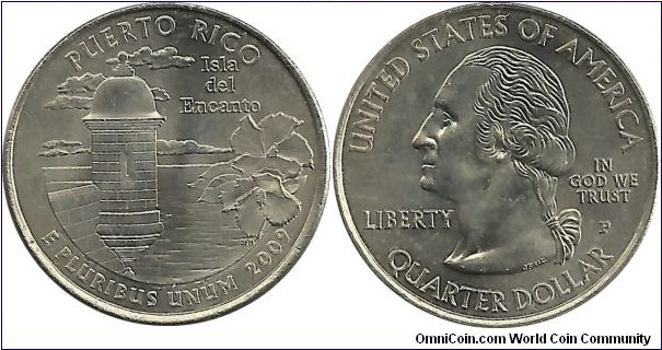 USA ¼ Dollar 2009P - Puerto Rico