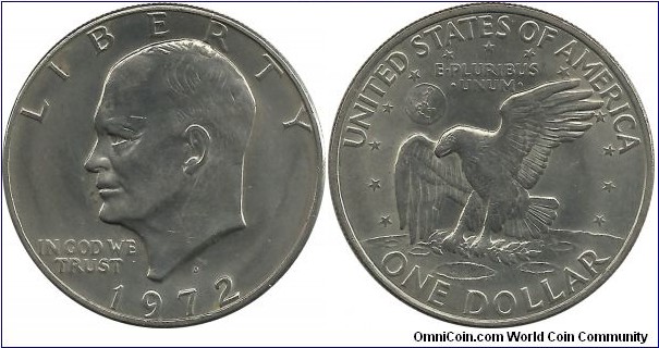 USA 1 Dollar 1972D (Eisenhower dollar)
