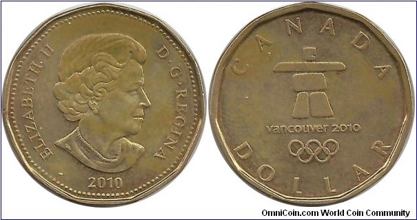 Canada 1 Dollar 2010 - Vancouver 2010 Emblem