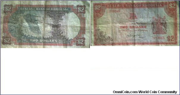 

2 $ - Rhodesian dollar

Watermark: C. Rhodes. 10.4.1979.
