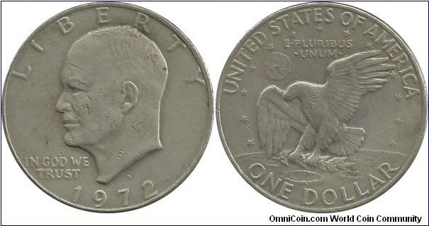 USA 1 Dollar 1972D