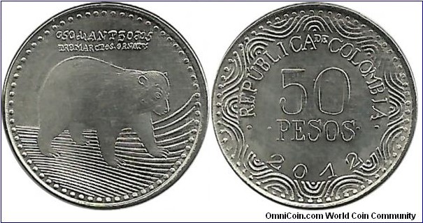 Colombia 50 Pesos 2012