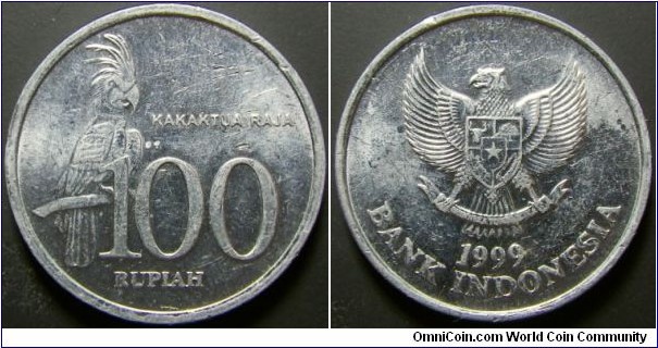 Indonesia 1999 100 rupiah. Weight: 1.79g. 
