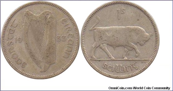Ireland - 1 Shilling (1933)