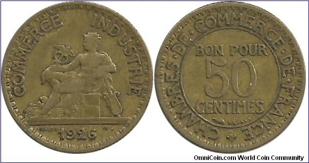 France 50 Centimes 1926