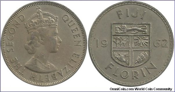 Fiji 1 Florin 1962
