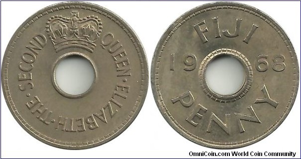 Fiji 1 Penny 1968