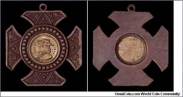 Miniature Lord's Prayer medal with Penn obverse.