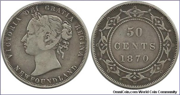 Canada-NewFoundland 50 Cents 1870