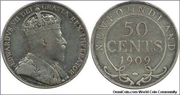 Canada-NewFoundland 50 Cents 1909