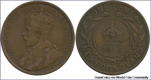 Canada-NewFoundland 1 Cent 1913